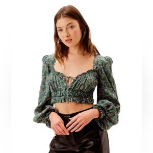 For Love and Lemons Alisa Crop Top